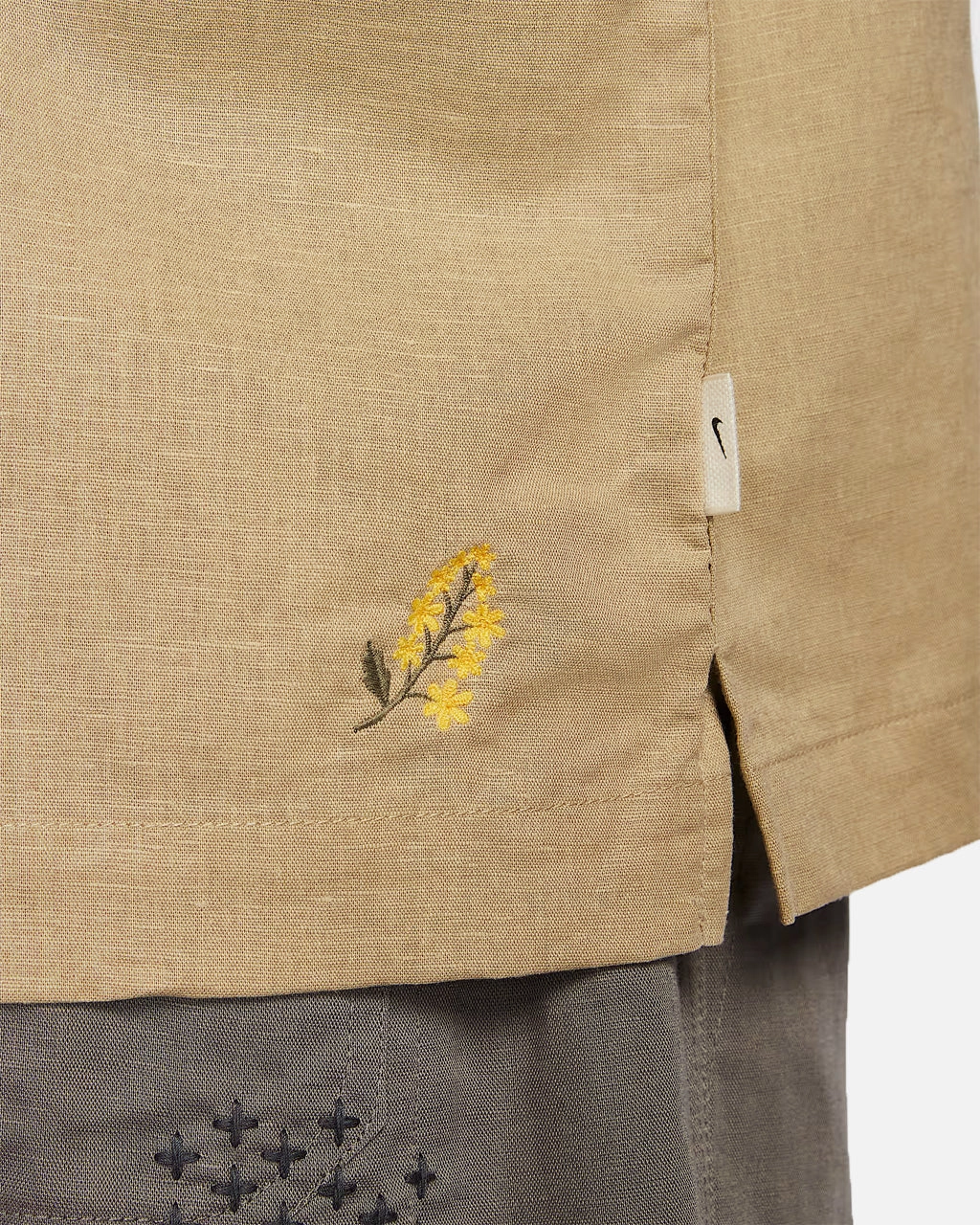 Nike Life Linen Button-Down Top Parachute Beige