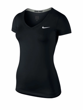 Nike Pro SS V-Neck (W) -