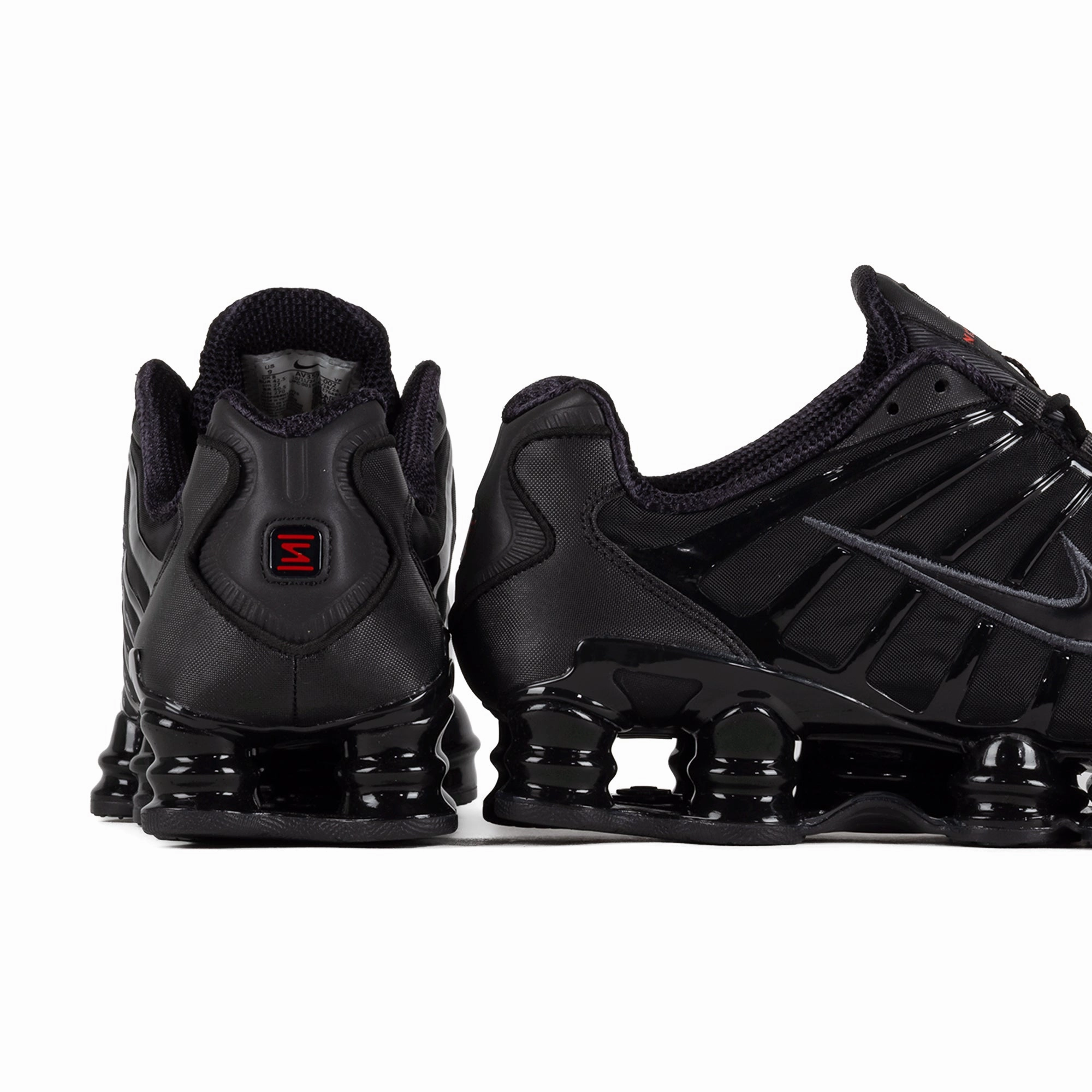 Nike Shox TL Black/Black/Metallic Hematite/Max Orange AV3595-002
