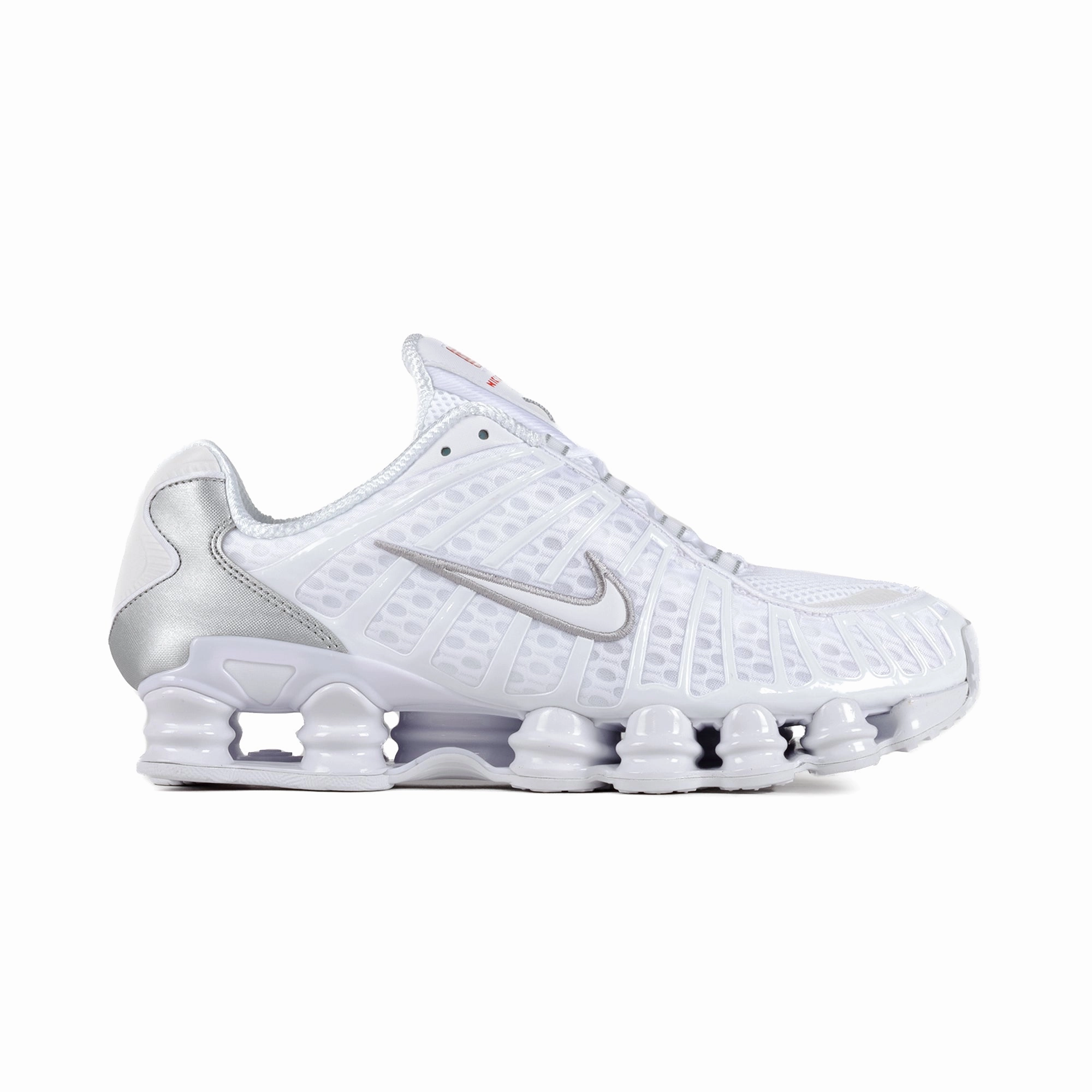 Nike Shox TL White/White/Metallic Silver/Max Orange AV3595-100