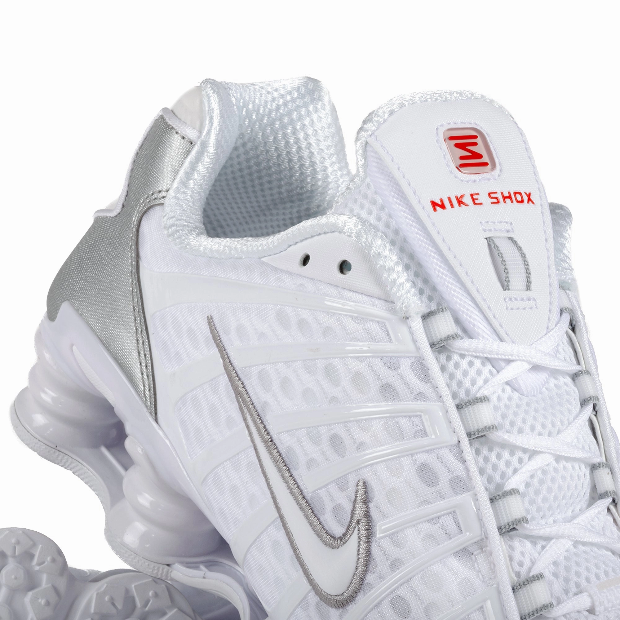 Nike Shox TL White/White/Metallic Silver/Max Orange AV3595-100