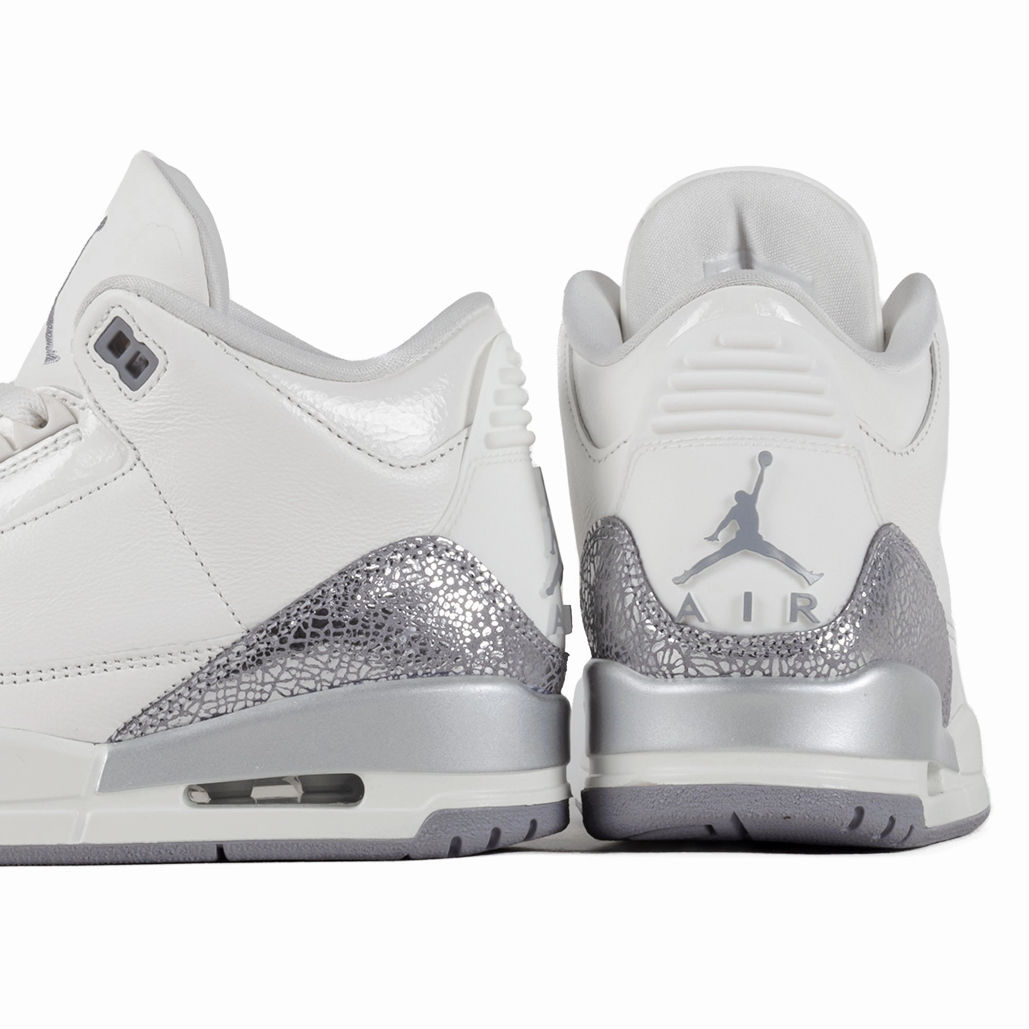 Nike Women's Air Jordan 3 Retro Sail/Cement Grey/Metallic Silver CK9246-100