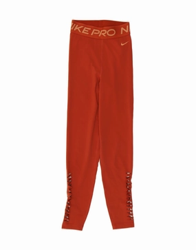 NIKE Womens Graphic Leggings UK 0 2XS  Orange