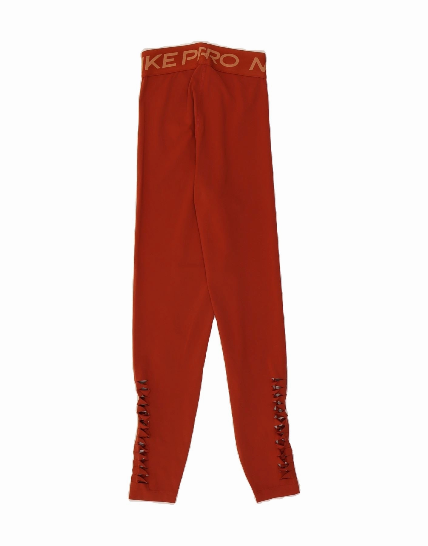 NIKE Womens Graphic Leggings UK 0 2XS  Orange