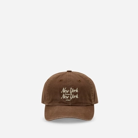 NY NY Script Hat Umber