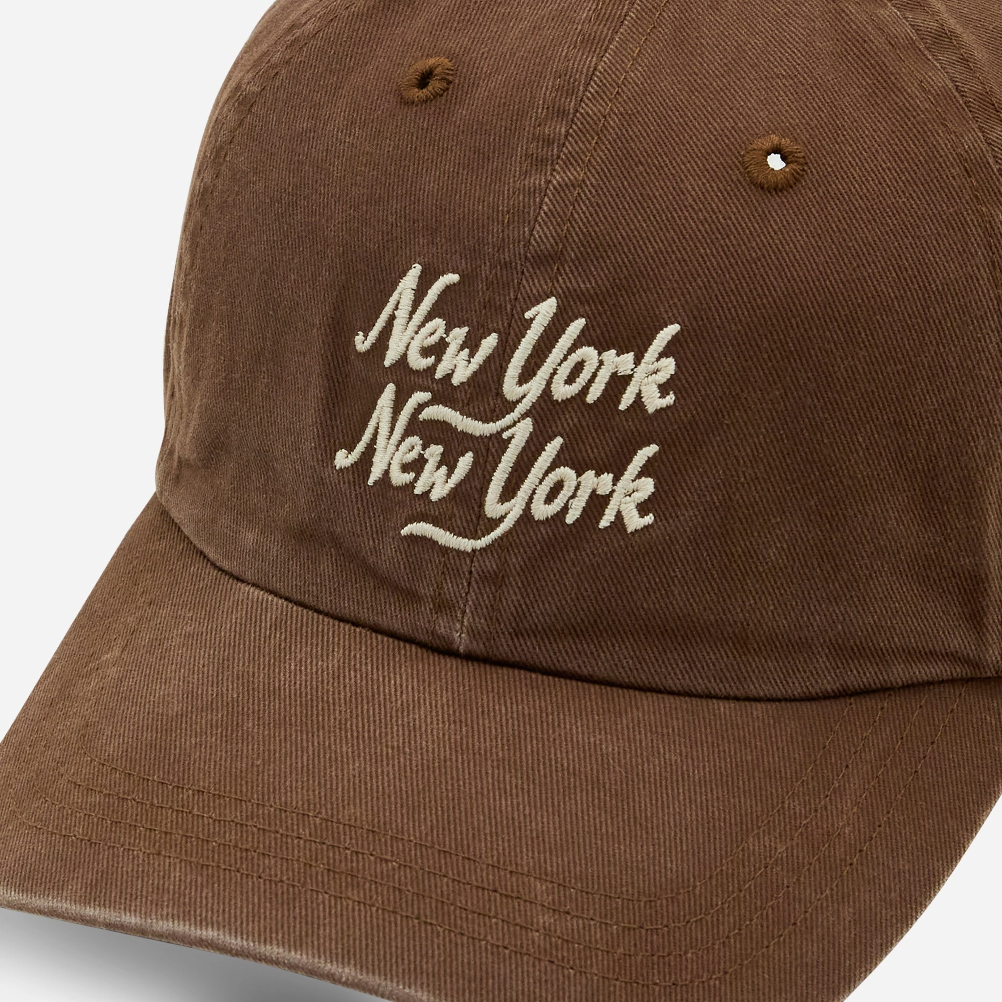 NY NY Script Hat Umber