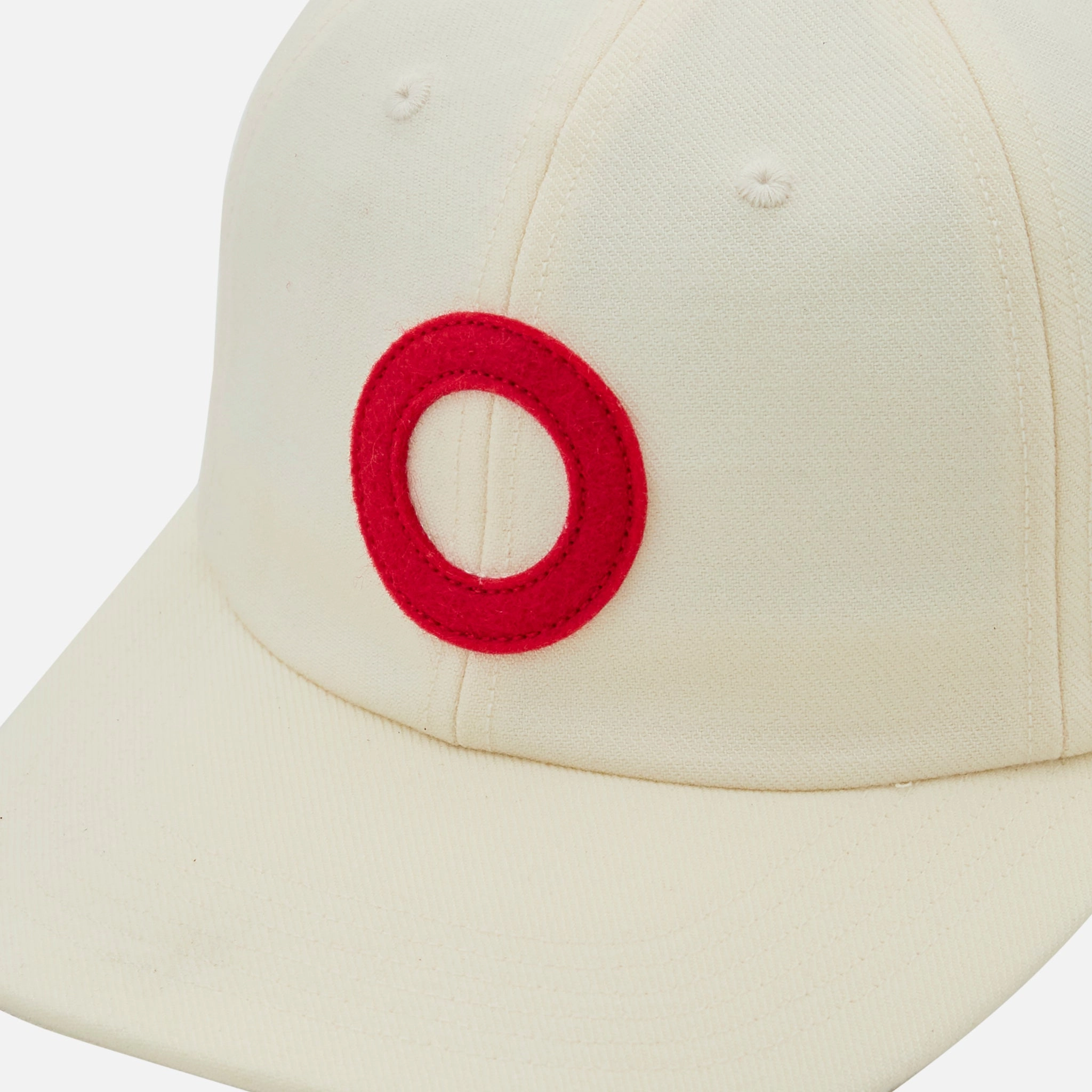 O Sixpanel Hat White | Haute Red