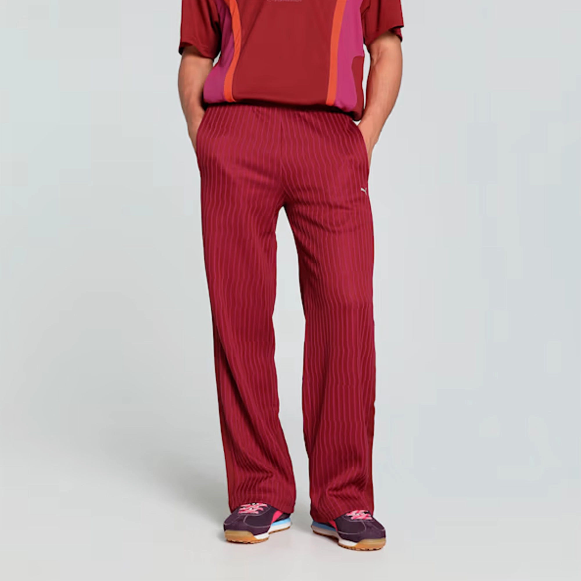 PUMA | PLAYERS LANE T7 PANTS { RED