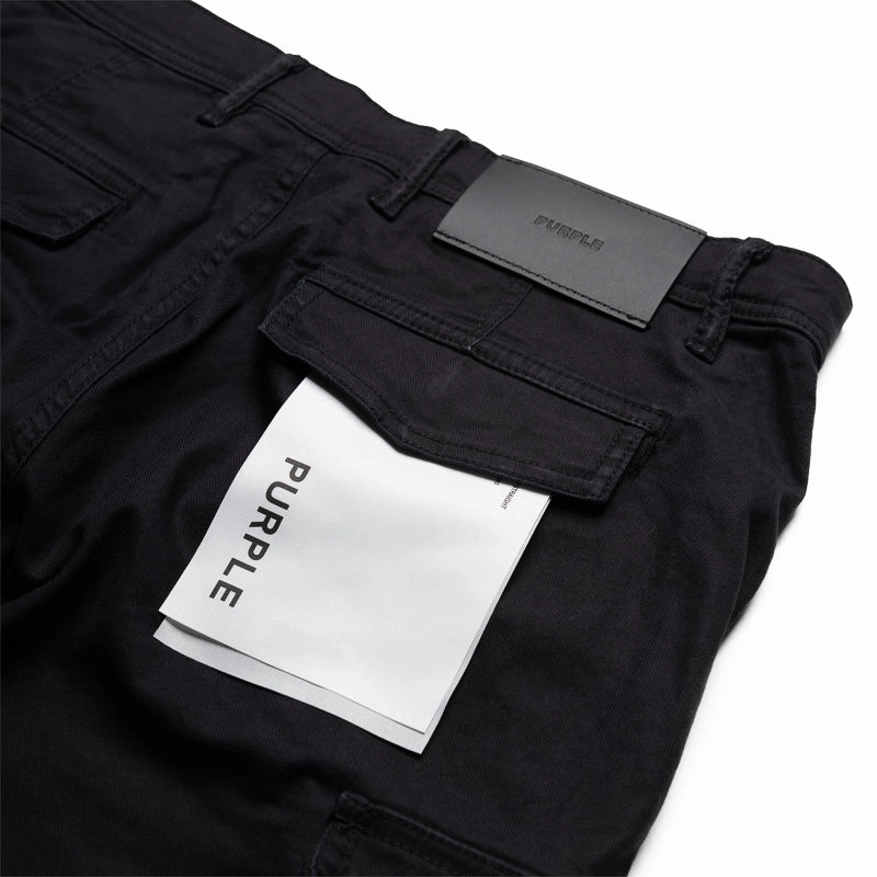 Purple Brand Cotton Cargo Pant - Black