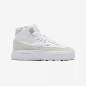 Reebok | CLUB C GEO MID  { CLOUD WHITE / COLD GREY