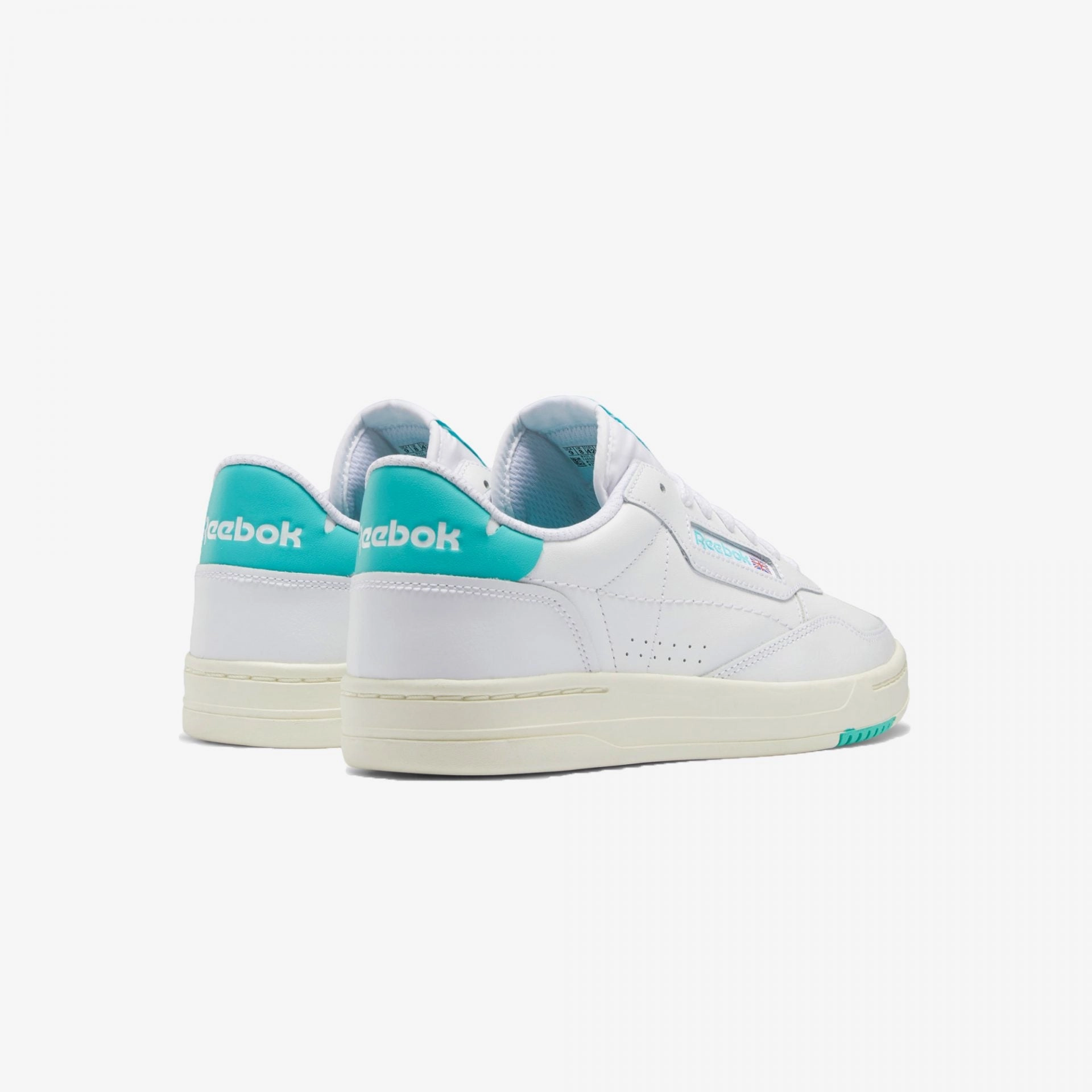 Reebok | COURT PEAK  { CLOUD WHITE / CLASSIC TEAL