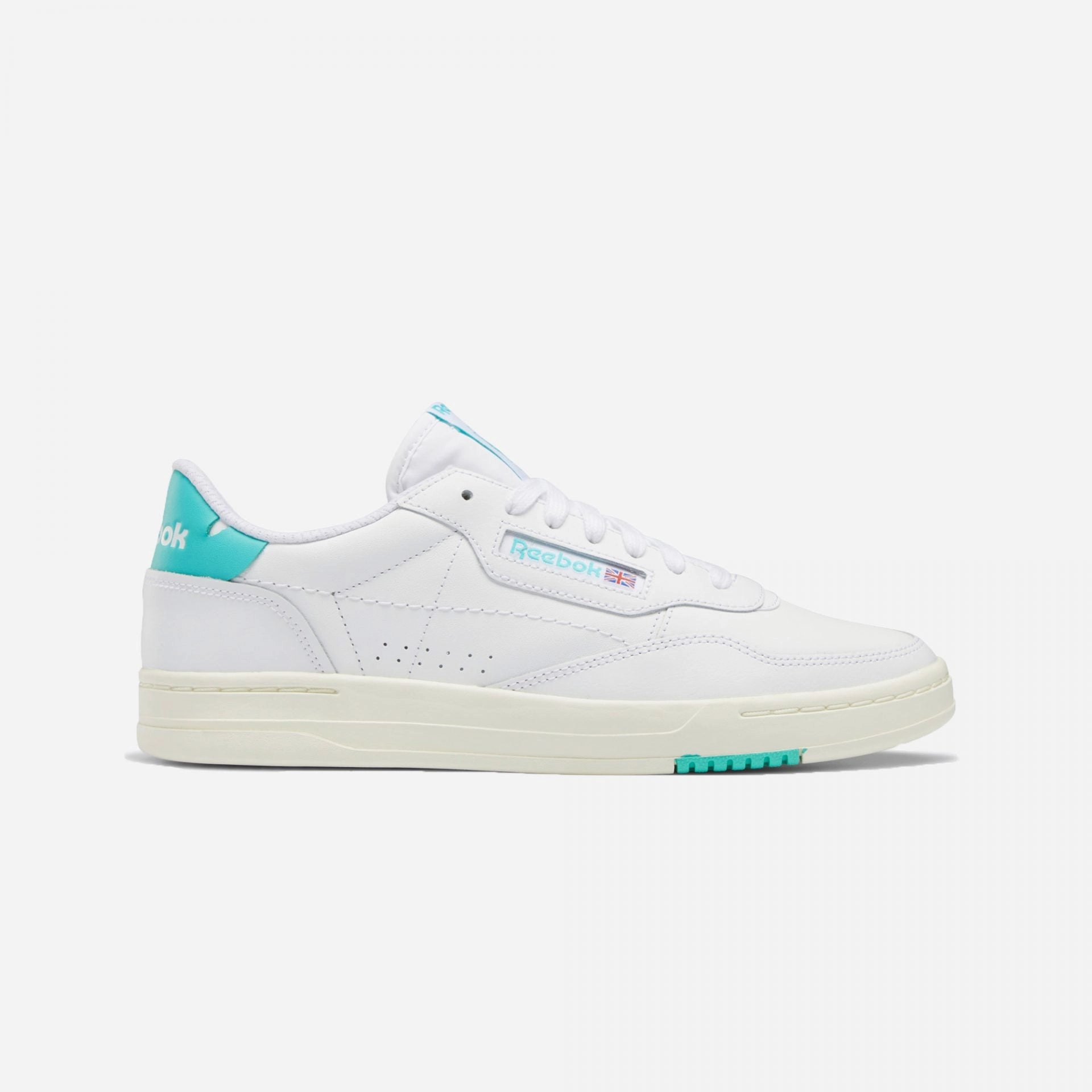 Reebok | COURT PEAK  { CLOUD WHITE / CLASSIC TEAL
