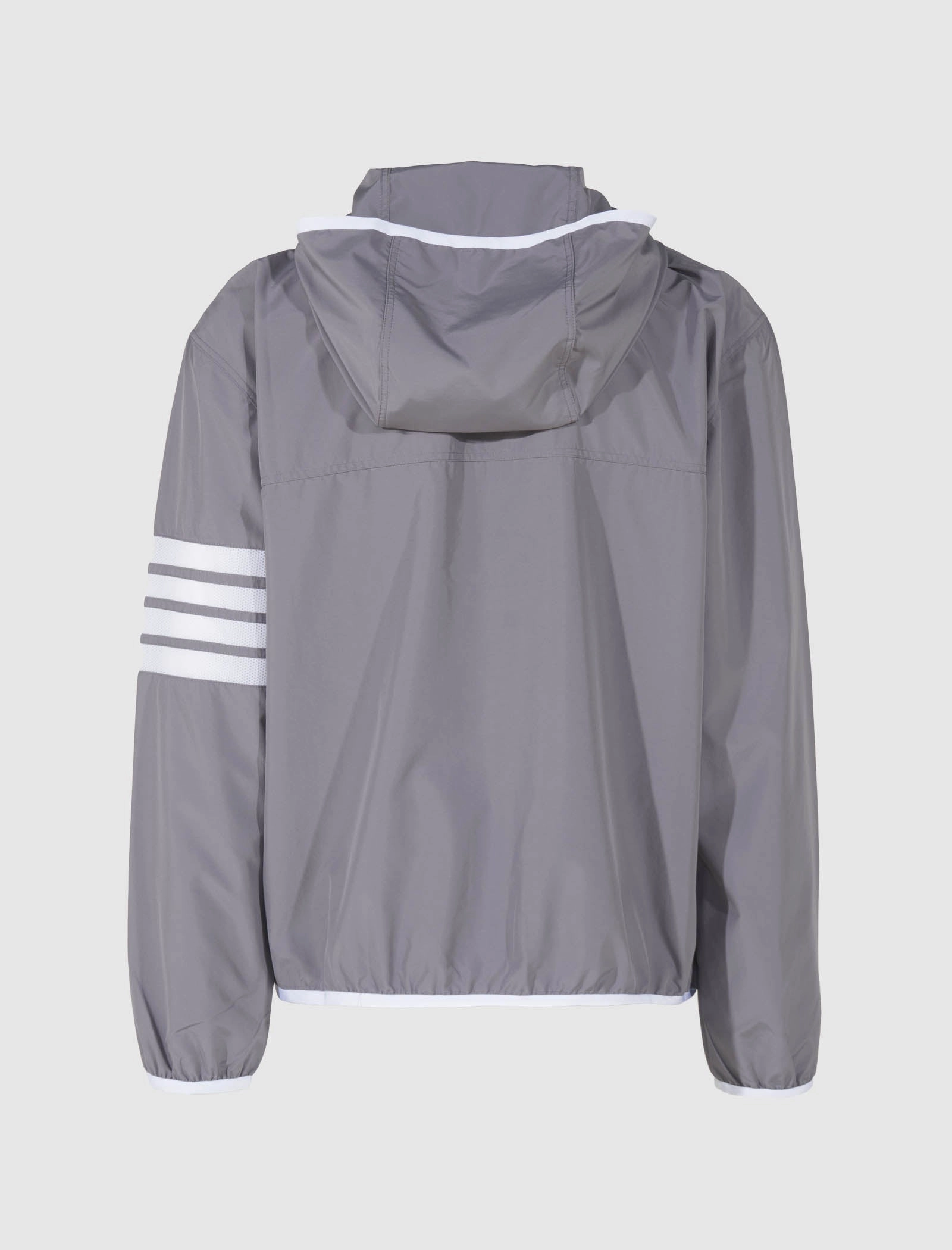 RIPSTOP MESH 4-BAR HOODED ZIP UP JACKET