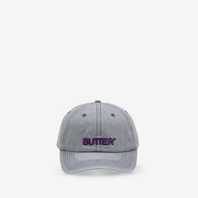 Rounded Logo 6 Panel Cap Washed Grey