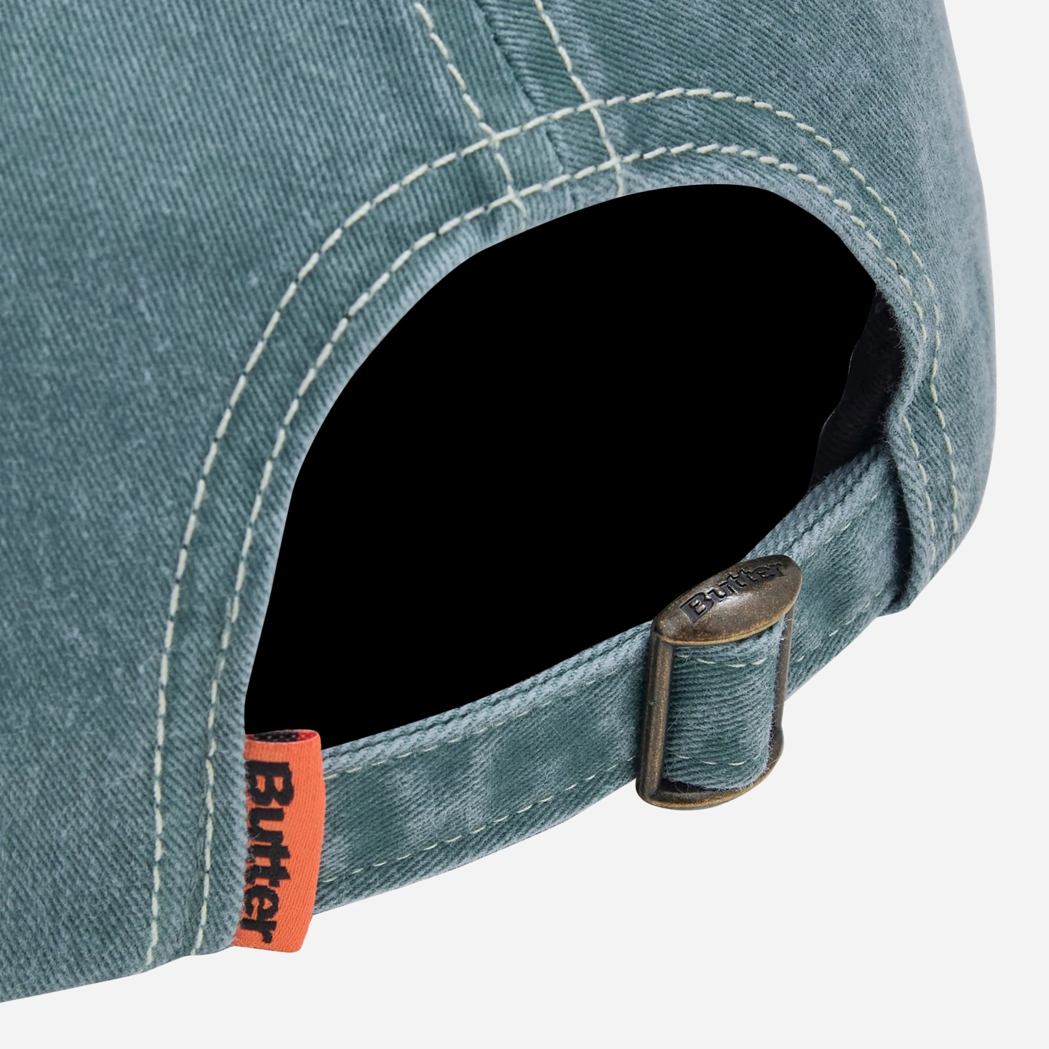 Rounded Logo 6 Panel Cap Washed Ocean