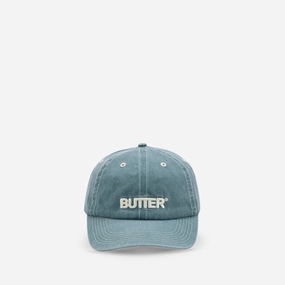 Rounded Logo 6 Panel Cap Washed Ocean
