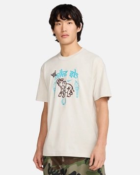 SB Max90 Elephant Skate T-Shirt Light Bone
