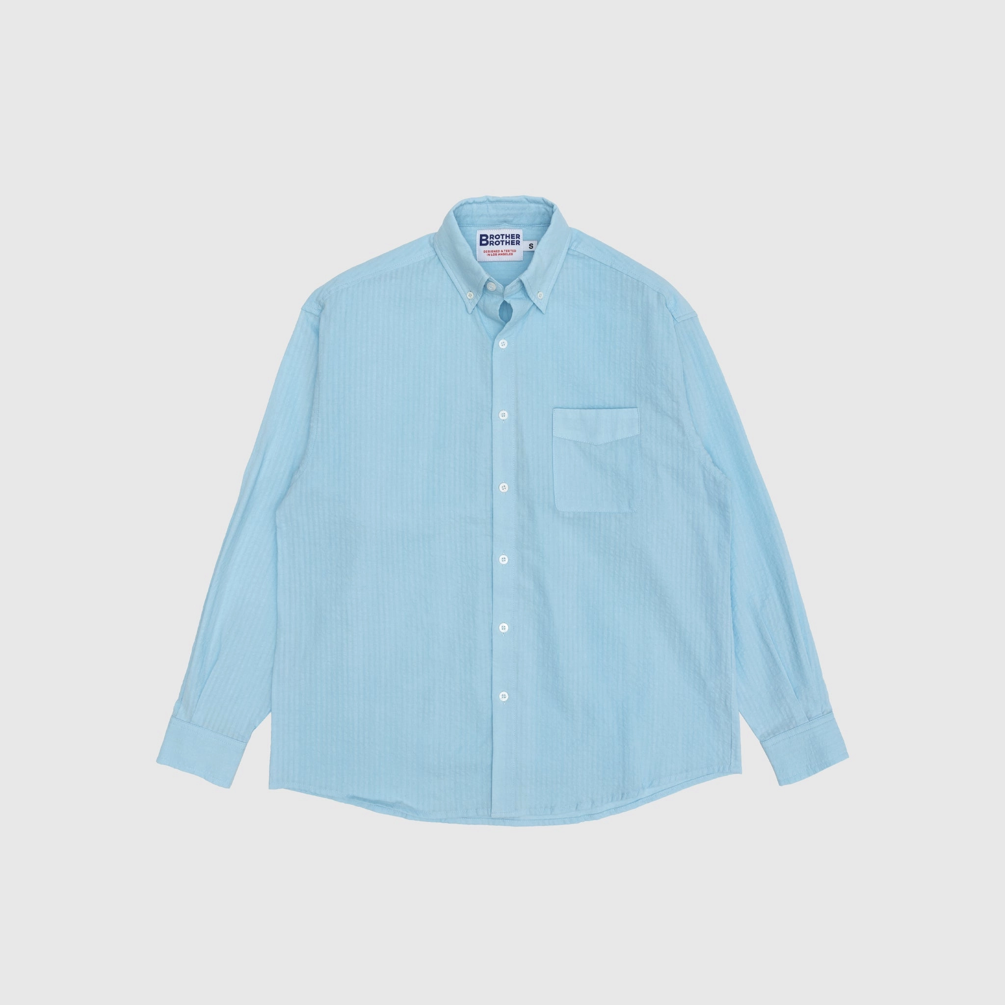 SIMPLE STITCH SEERSUCKER SHIRT