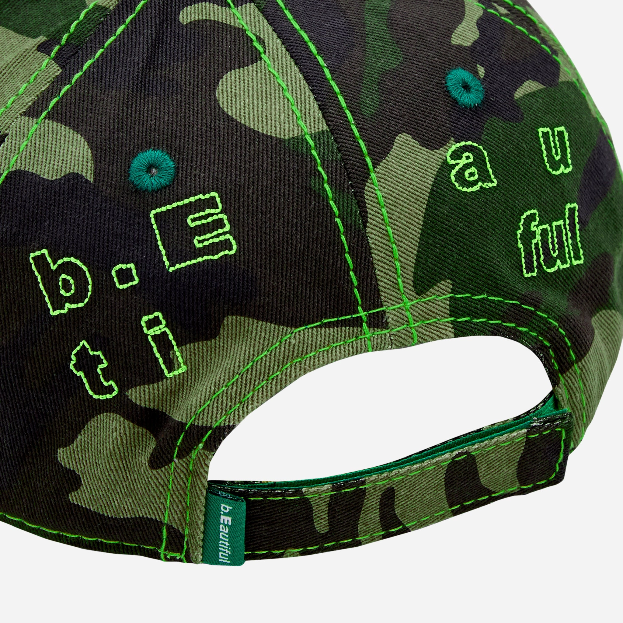 Vapor 6 Panel Hat Drill Camo | Neon Yellow