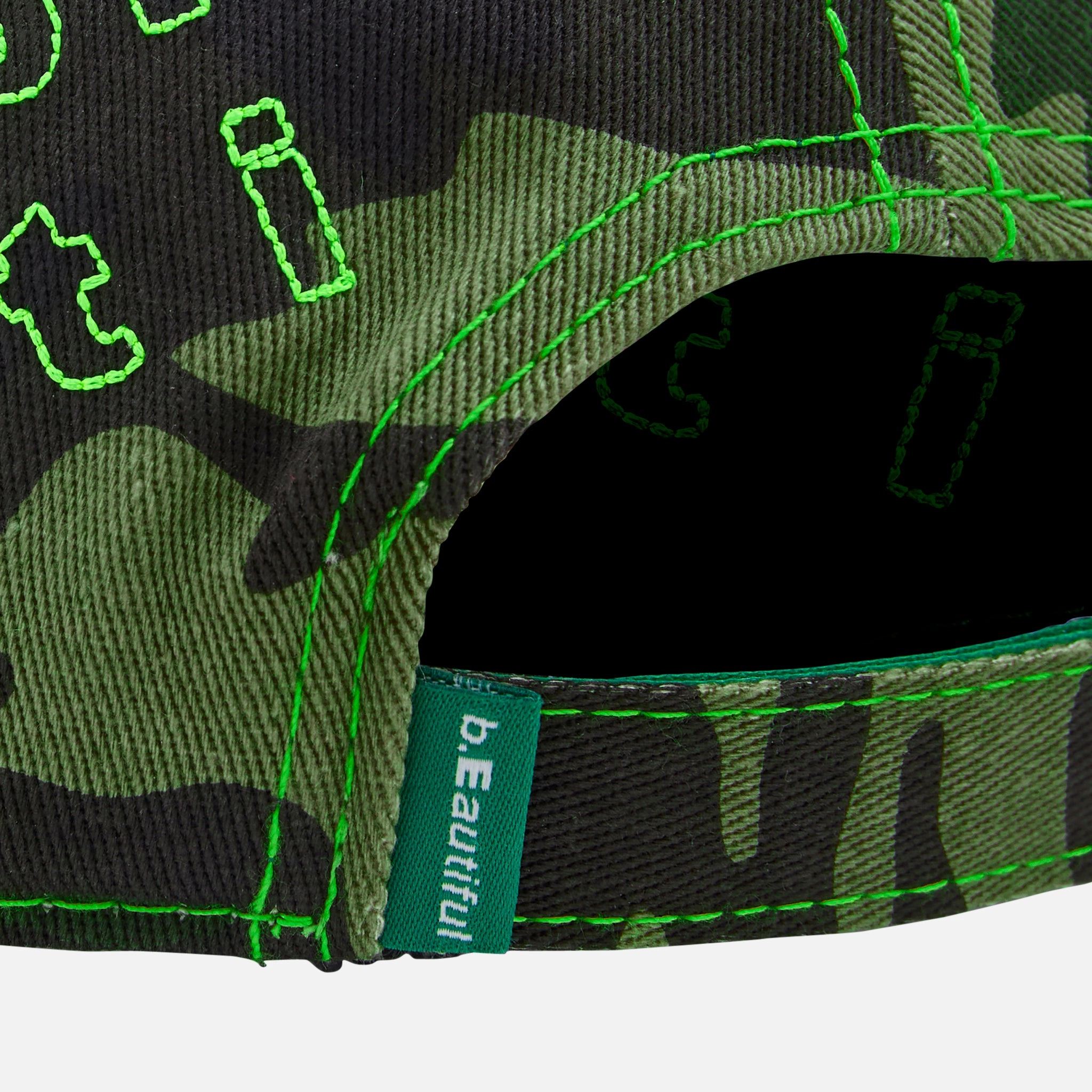 Vapor 6 Panel Hat Drill Camo | Neon Yellow