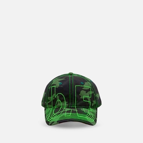 Vapor 6 Panel Hat Drill Camo | Neon Yellow