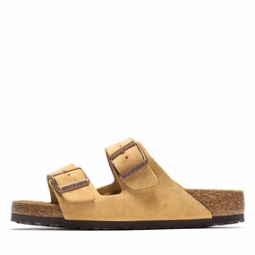 Women's Birkenstock Arizona Suede - Latte Cream