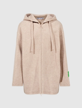 WOOL OVER ZIP HOODIE